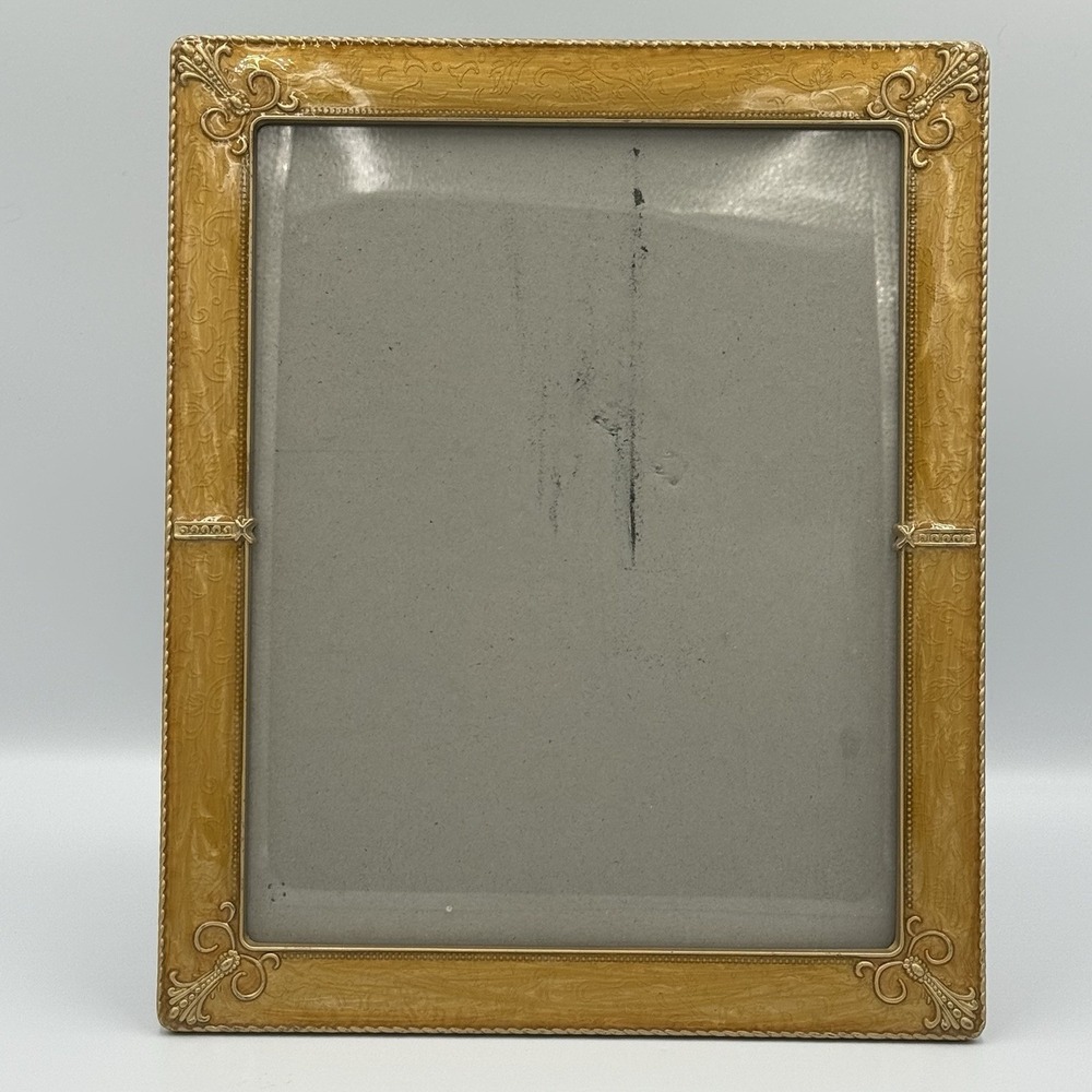 Ashleigh Manor Pewter Enameled Photo Picture‎ Frame 8" X 10" Ornate Classic